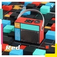 thumbnail image 4 of Altavoz Bluetooth Portátil, Inalámbrico y Recargable con Graves Profundos. Compatible con Tarjeta TF y Unidad USB. Decoración para el Hogar, Color Rojo., 4 of 5