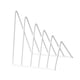 thumbnail image 4 of Organizador de sujetalibros, soporte para libros, escritorio minimalista, estantería triangular, carpeta para archivos Blanco, 4 of 9