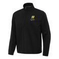 thumbnail image 2 of Men's-Antigua  Black Denny Hamlin Brisk Quarter-Zip Pullover Jacket, 2 of 3