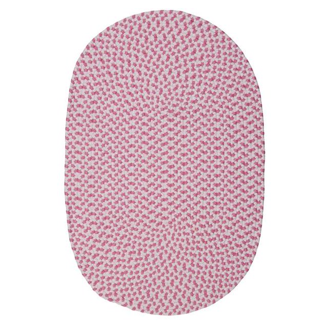 Colonial Mills Rug AY71R060X096 5 x 8 ft. Daybreak Kids Braided Rug Passion Pink