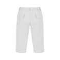 thumbnail image 5 of Men's Shorts Twill Zipper Closure Long Cargo Shorts with Side Pockets Solid Color Loose 3/4 Capri Pants for Summer Beach Vacation, 5 of 9