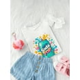 thumbnail image 4 of My Little Soda Pop Girls' K-Pop Graphic T-Shirt - Vibrant Korean anime Design With Soda Pop & Confetti Print, Soft Breathable Fabric, Short Sleeve Casual Top For Casual attire, all-Season Comfort, Pl, 4 of 8