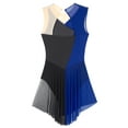 thumbnail image 6 of Sxiwei Ice Skating Competition Dress for Womens Sleeveless Rhinestone Figure Skating Dress Ballet Blue XL, 6 of 7
