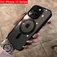thumbnail image 2 of Luxury Clear Shockproof Magsafe Charge Phone Case for iPhone 15 14 Plus 13 12 11 Pro Max Mini X XR XS Magnetic Soft Bumper Cover, 2 of 5