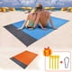 thumbnail image 3 of Colchoneta para acampar Yuarrent a prueba de humedad Rectangular antidesgarro Fodable naranja y gris, 3 of 6