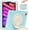 Light Blue, variant on Portable Rugged Case for 2021 Apple iPad Mini 8.3-Inch (6th Generation 2021 Release) - Rotating Stand Handle Case, Built-in Pencil Holder, Lightweight Shockproof Hard Silicone/Plastic Cover (Pink)