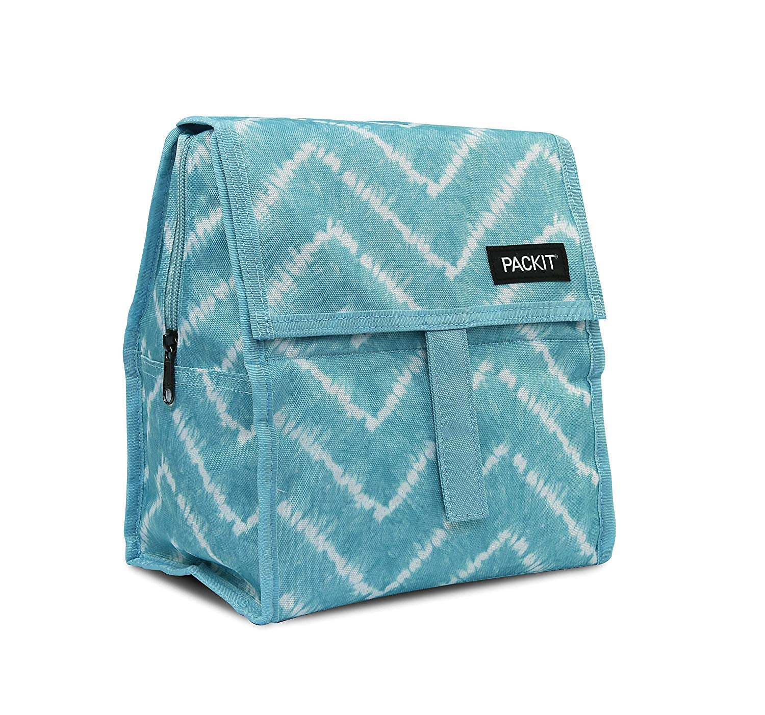 PackIt Freezable Lunch Bag Chevron BPA Free Non toxic Polycanvas Reusable Lunch Bags