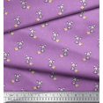 thumbnail image 2 of Soimoi Velvet Fabric Footprint,Cheese & Rat Kids Printed Fabric 1 Yard 58 Inch Wide, 2 of 3