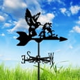 thumbnail image 4 of Veleta de Metal para pájaros, indicador de dirección del viento de animales, veleta para patio, césped, decoración de jardín, decoración al aire libre, 4 of 8