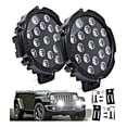 thumbnail image 1 of Par Faros Redondo 17 Led Cree 7 Pulgadas 51w Jeep 4x4, 1 of 8