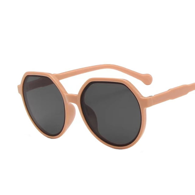 Round Sunglasses for Everyday Style with Solid Color and Color Blocking Design in Glasses Category