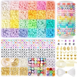 5300 Clay Beads for Bracelets Making Aesthetic Kit with for Girls Ages 8-12