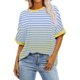 thumbnail image 2 of Camiseta de Manga Corta de Cuello Redondo de Impresión Cómoda Casual para las Mujeres, Camisetas Cortas para las Mujeres, 2 of 4