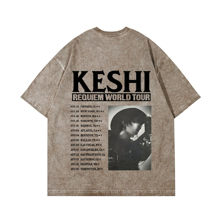KESHI Requiem ライブ　2025 Tシャツ WORLD TOUR Keshi Requiem World Tour 2025 Cotton Vintage Wash Tee Shirt