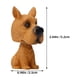 thumbnail image 2 of BEADCEST 2Ud Decorativo Para Tablero De Perro Bobblehead Resina Color Variado, 2 of 8