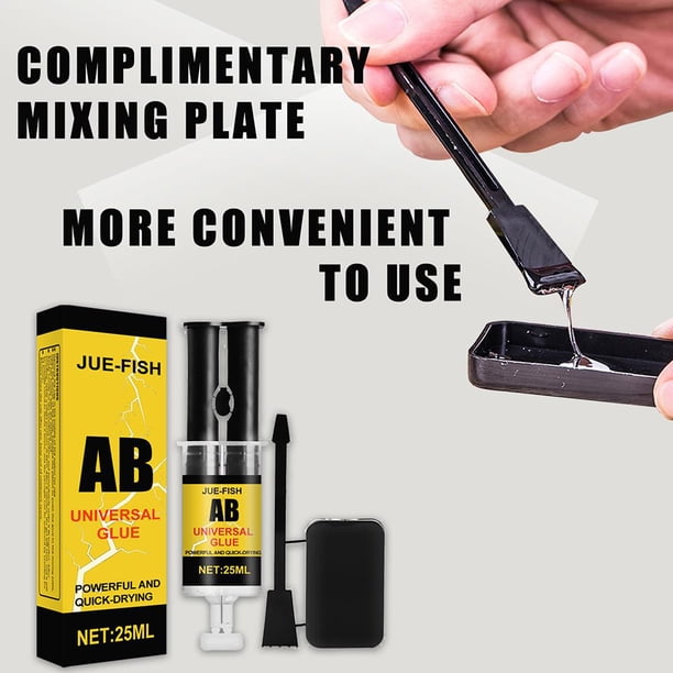 A + B Reparación de metales Super Glue Tanque de agua Fundición Agente de soldadura Kit de pegamentos Ndcxsfigh Libre de BPA