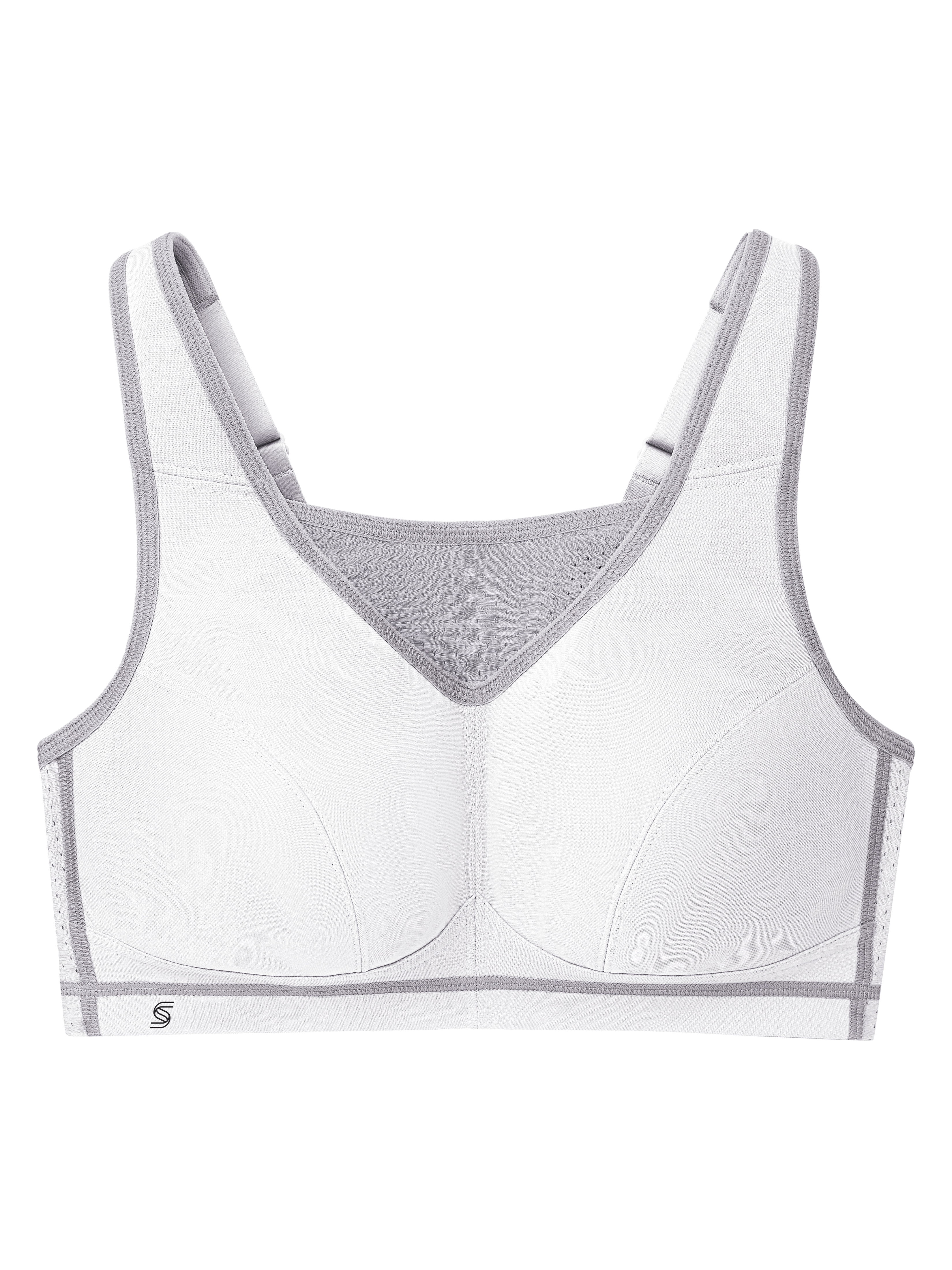 Glamorise Womens No-bounce Camisole Elite Sports Wirefree Bra 1067  Gray/coral 36f : Target