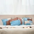 thumbnail image 6 of Ambesonne Throw Pillow Cover 4 Pack, , 24", Rust Sky Blue Beige, 6 of 7