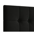 thumbnail image 3 of Castle Place Upholstered Button Tufted Linen Headboard, Black, King, 3 of 7