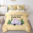thumbnail image 1 of YST 7Pcs Girls Rv Camper Bedding Set, Rustic Farmhouse Decor, Polyester, Queen Size (7 Count), 1 of 5