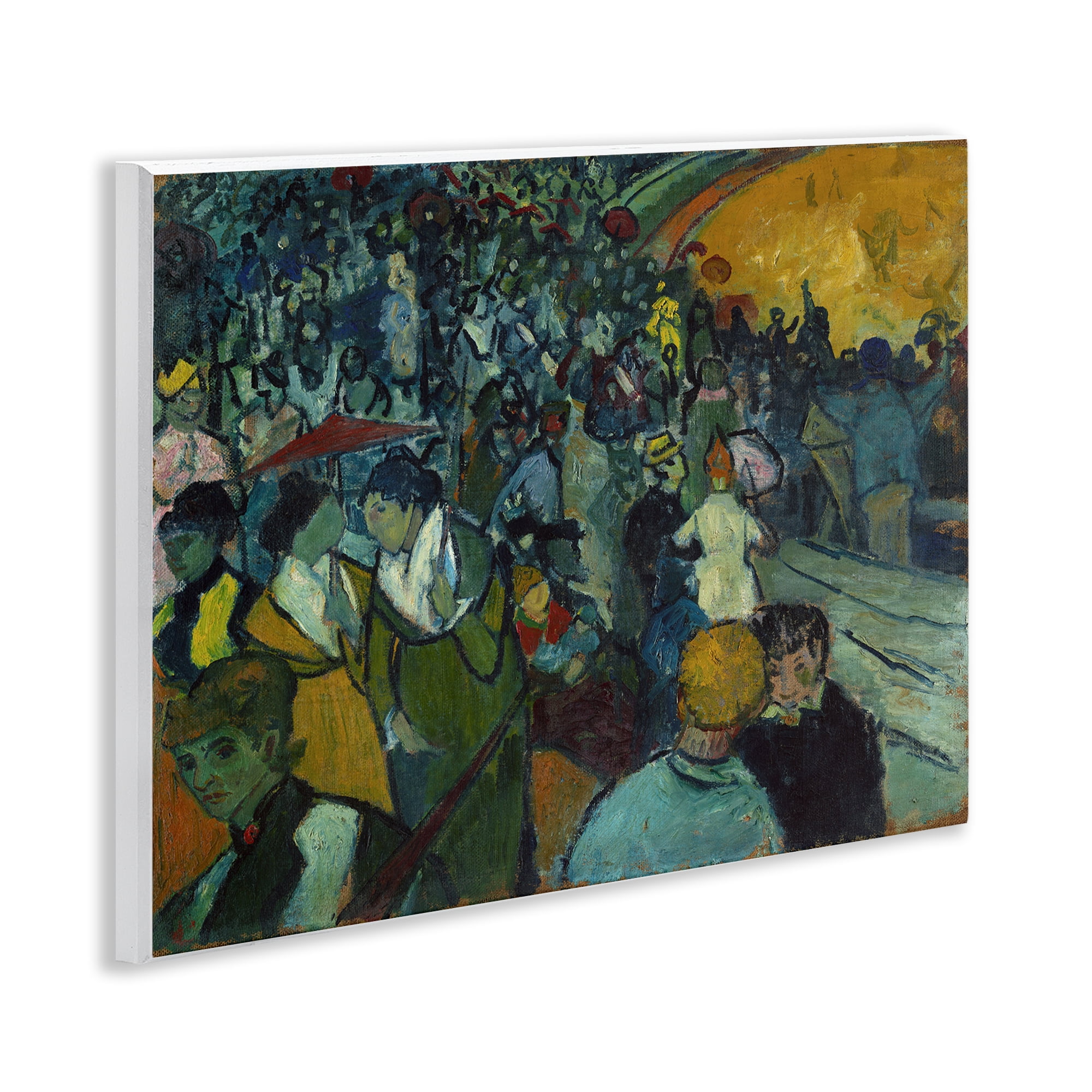 Stupell Industries Classical Van Gogh Arena People Painting Unframed Art Print Wall Art, 14 x 11
