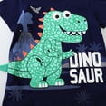 thumbnail image 5 of LNMQLPDBS Baby Boys' Clothing Sets Cartoon Dinosaur Letters Printed Short Sleeve Crewneck T Shirt & Elastic Waist Print Shorts 2pcs Outfits 24 Month Boy Clothes Kids Summer Casual Suits, 5 of 7