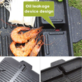 thumbnail image 3 of 2X Portable Korean BBQ Grill Pan Non-Stick Grill Plate Butane Gas Stove Cooker Party Picnic Terrace Beach Barbecue Tray, 3 of 7