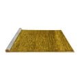 thumbnail image 2 of Ahgly Company Machine Washable Indoor Rectangle Abstract Yellow Modern Area Rugs, 7' x 9', 2 of 4