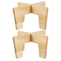 2Pcs Wood Plant Stand Indoor/Outdoor for Plants, Large Size Planter Stand Holder,Sturdy and Stable Flower Pot Stand,Fits Most Size Flower Pots In Room(2 Pack)