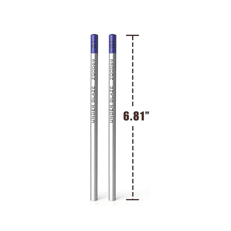 2Pcs Underglaze Pencils, Underglaze Pencils for Pottery,Underglaze Pencil  Precision Underglaze Pencil for Pottery A 