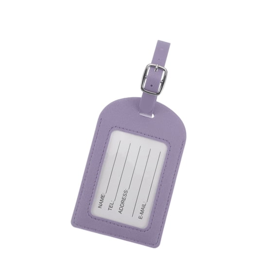 Vocoste 1 Pc Durable Luggage Tag for Travelling Purple Polyurethane