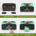 thumbnail image 4 of shiyou-Automatic Card Shuffler 2 Deck,Battery-Operated Playing Card Shuffler,Poker Shuffler for Home Card Game, 4 of 4