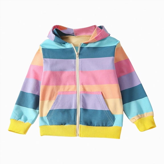 BOBOGOJP Girl Zip Up Cotton Sweatshirts Hooded Tie Dye Printed Zipper Hoodies for Toddler Girls Pink,Size 5-6 Years