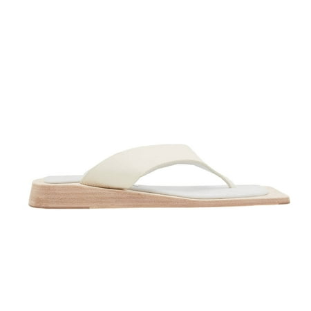 

Miista Ladies White Valeria Leather Sandals Brand Size 40 ( US Size 10 )