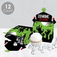thumbnail image 3 of Big Dot of Happiness Zombie Zone - Treat Box Party Favors - Halloween or Birthday Zombie Crawl Party Goodie Gable Boxes - Set of 12, 3 of 8