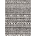 thumbnail image 2 of Berthmeer 5'x7' Vintage Moroccan Boho Rug - Non-Slip Washable Low Pile Area Rug for Living Room, Bedroom, Kitchen | Distressed Geometric Pattern in Gray, 2 of 8