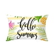 thumbnail image 1 of Pillow for Home - Hello Summer Sign Watermelon Pineapple Short Car Waist Sofa Window Throw Pillow, 1 of 4