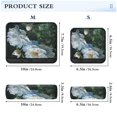 thumbnail image 3 of 2-Pack Seat Belt Covers with Flannel Seatbelt Shoulder Strap Case Adjustable Straps Soft Padding for Car White Peony Flower Medium, 3 of 8