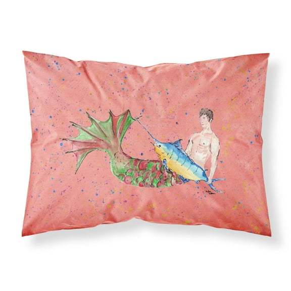 Carolines Treasures 8348PILLOWCASE Merman Fabric Standard Pillowcase Standard multicolor