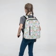 thumbnail image 5 of Honeii Love You Rabbit Print Lightweight Backpacks,Carry on Backpack,Durable Backpack for School, Work & Travel, 5 of 7