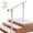 White, variant on VEVOR Outdoor Stair Railing Kit, 3 FT Handrails 2-3 Steps, Adjustable Angle White Aluminum Stair Hand Rail for The Elderly, Handrails for Outdoor Steps