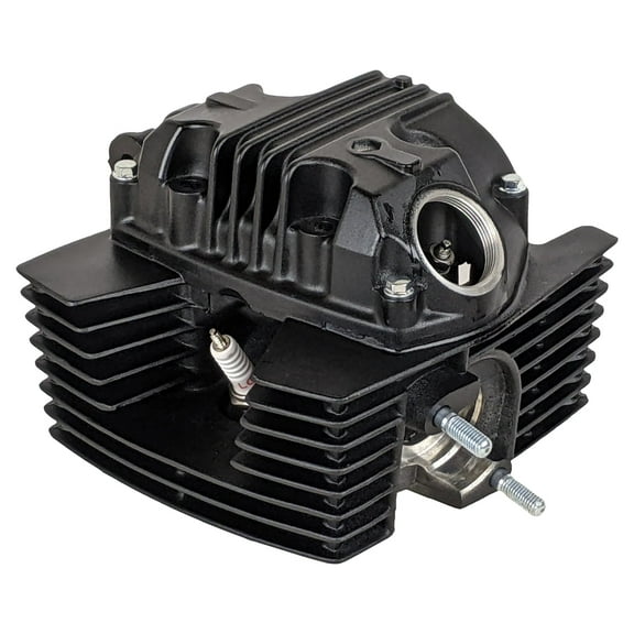 61mm Cylinder Head Assembly for Cylinder 180cc GY6 Jonway GTX 250 EFI XMT 250 EFI Manual 6-Speed Motorcycle (Black)