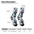 thumbnail image 2 of Balery Panda Cute Pink Hearts Calcetas Largas con Estampado para Hombre y Mujer – Suaves y Transpirables, Talla Única (US 5-11), 2 of 6