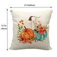 thumbnail image 3 of Skegnu Outdoor Throw Pillow 1PC Halloween Thanksgiving Linen Pillowcase Cushion Cover Patio Pillows on Clearance, 3 of 3