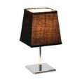 thumbnail image 6 of Mod Lighting and Decor Mini Table Lamp with Square Tapered Shade - 9.75" - Silver and Black, 6 of 7