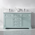thumbnail image 5 of Vinnova Lorna 60" Double Vanity in White with Fine White Quartz Countertop, 5 of 7