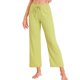 thumbnail image 1 of INSPIRE CHIC Pantalones Palazzo de Pierna Ancha de Cintura Alta para Mujer, Casual, de Punto Acanalado, con Cinta Ajustable, Cortos, Talla XS, Verde, 1 of 5