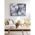 thumbnail image 4 of Grey Blue Brown Wall Art for Living Room,Canvas Picture Wall Decor for Bathroom Bedroom,Abstract Gradient Color Blocks Geometric Painting Artwork for Office Kitchen Hallway Dining Room Decor 24"x32", 4 of 8