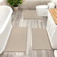 thumbnail image 2 of Bathroom Rugs Sets 3 Piece, Super Soft and Absorbent Non Slip Microfiber Toilet Bathroom Mats, 2 of 10