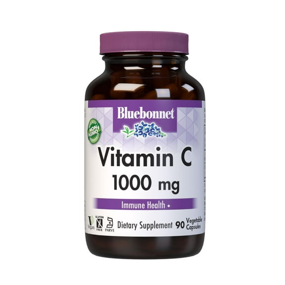 Bluebonnet Vitamin C 1000mg, Ascorbic Acid, For Immune Health & Skin Health*, 90 Days